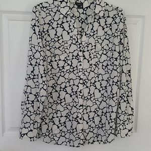 Talbots Heart Blouse